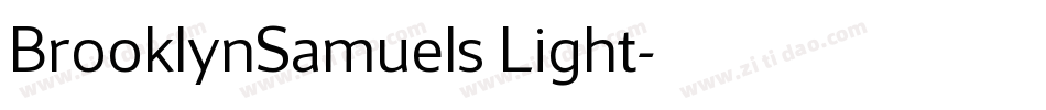 BrooklynSamuels Light字体转换